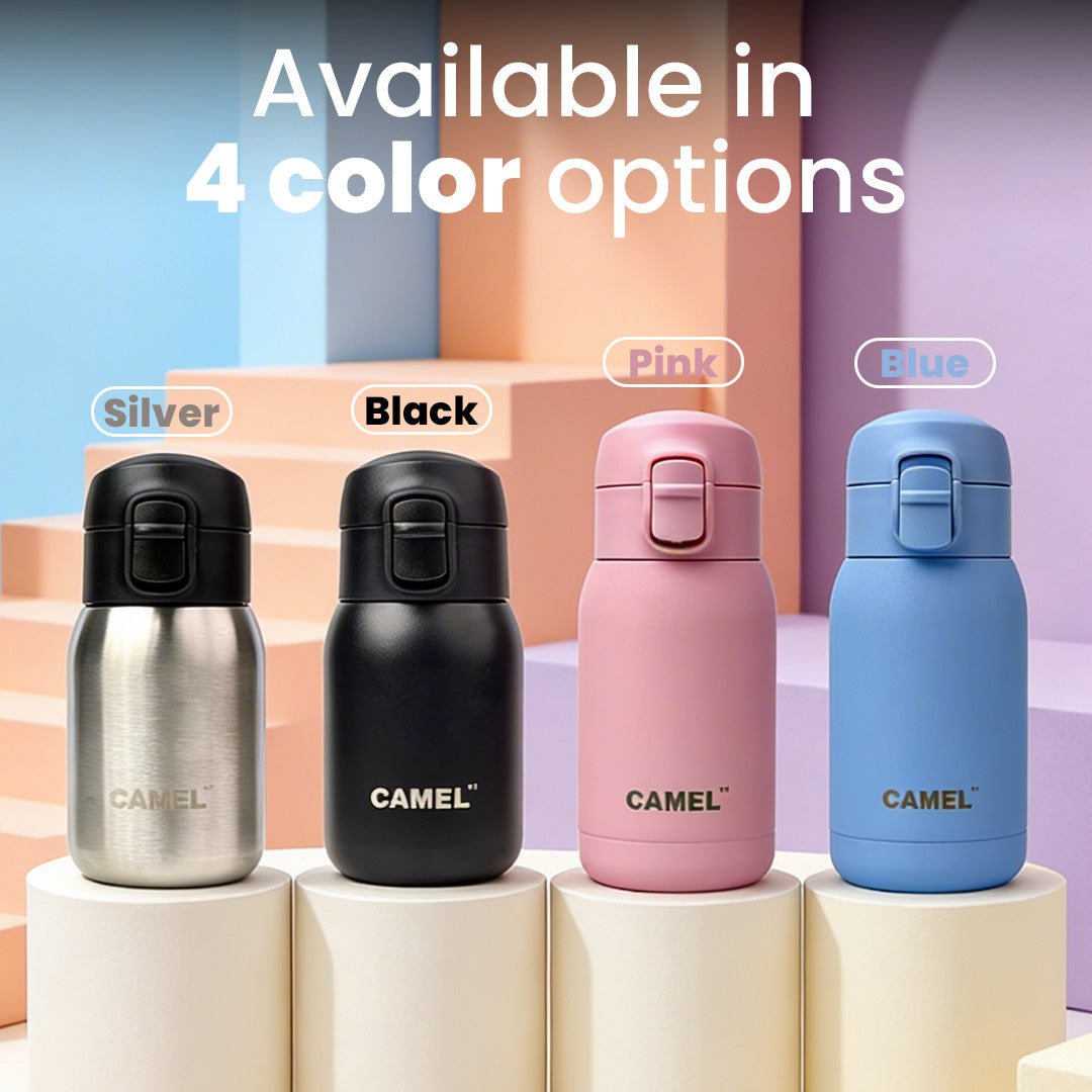 India's Most Smallest - Mojo Hot & Cold 260 ML Mini Vacuum Bottle - Set of 2