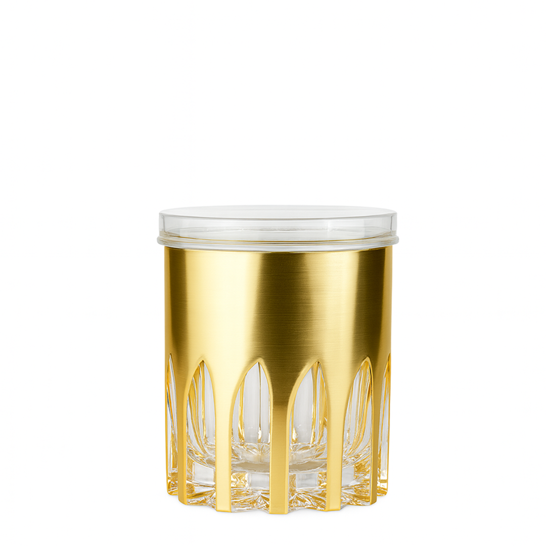 4" Diamond Canister with Airtight Lid x Eva - Golden