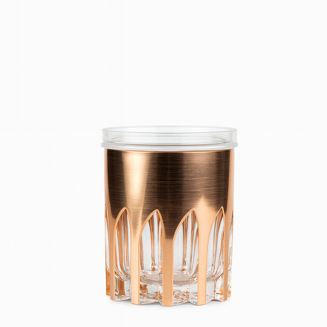 4" Diamond Canister with Airtight Lid x Eva - Rose Gold