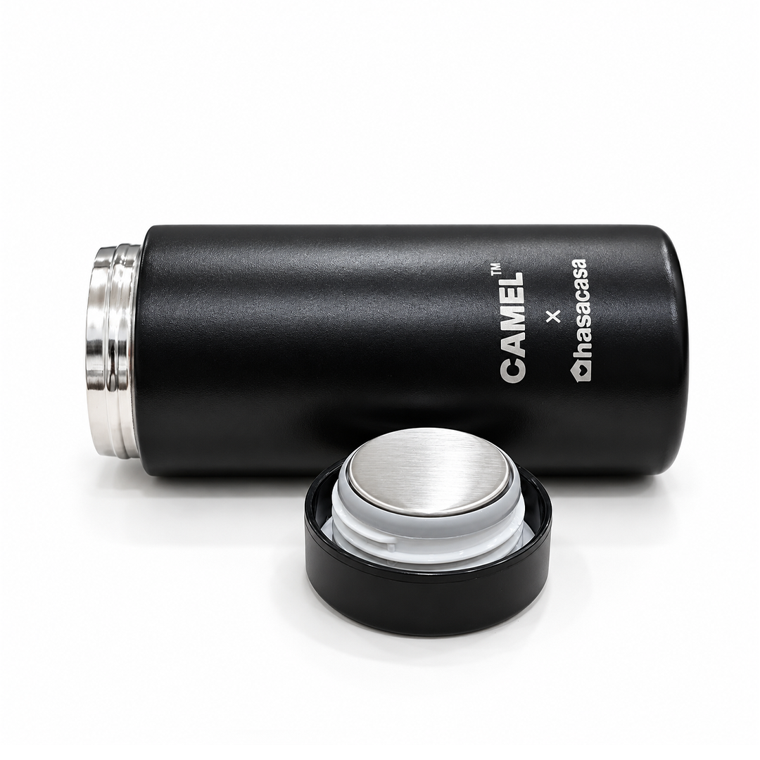 Ample Pocket Size Mini Vacuum Flask - Black