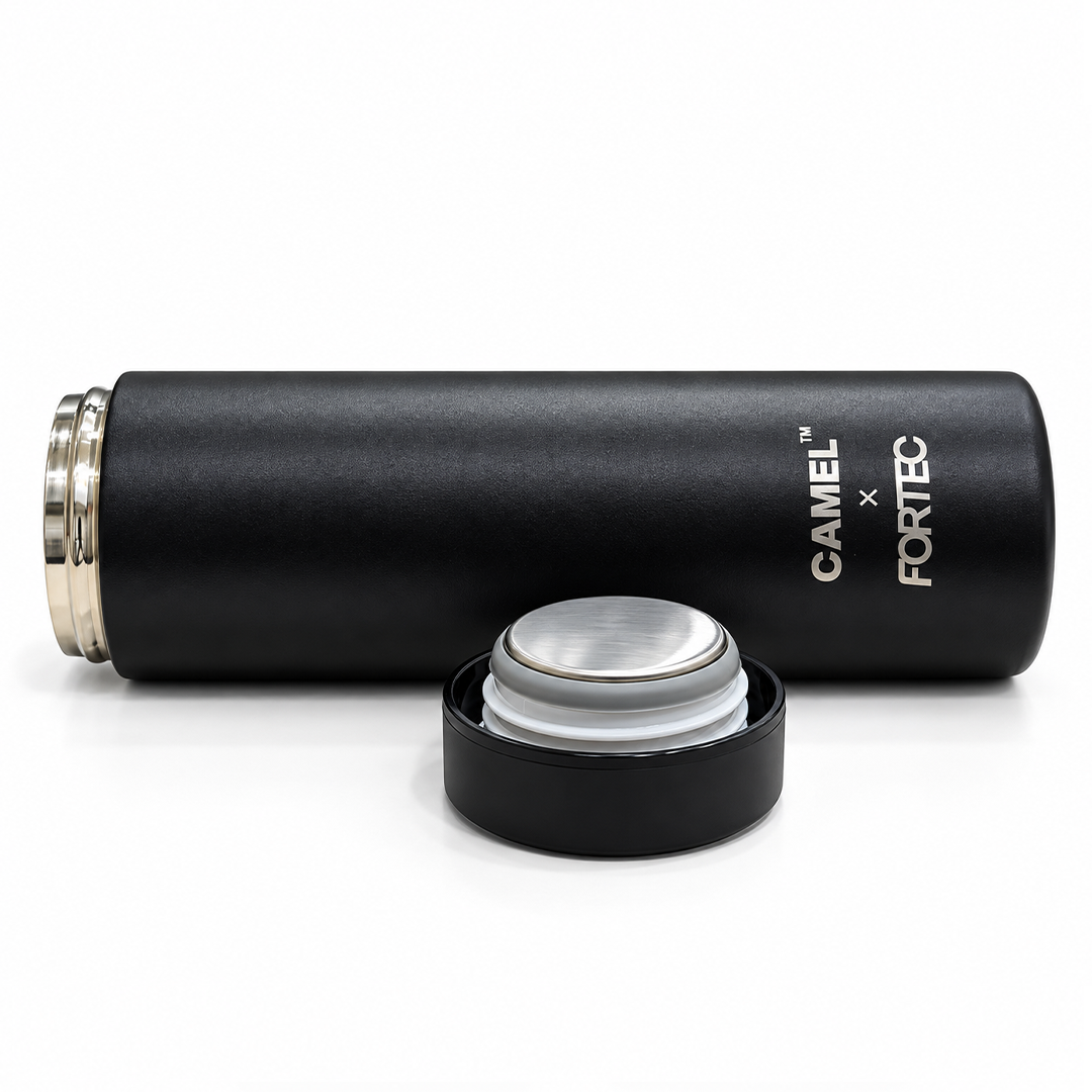 Ample Pocket Size Mini Vacuum Flask - Black