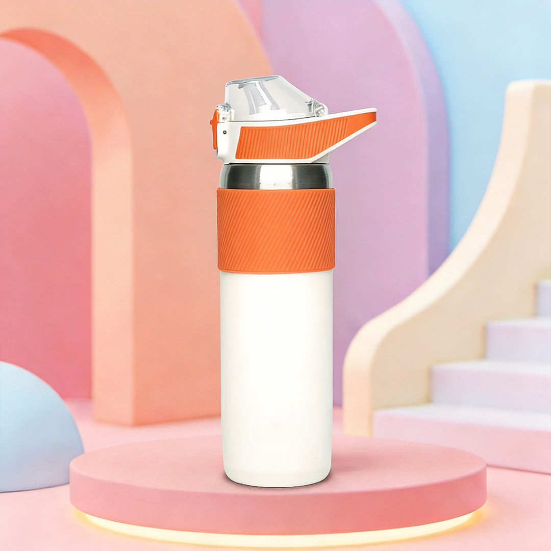 Fitsip Sporty Vacuum Bottle - 600ML - Tangerine Splash