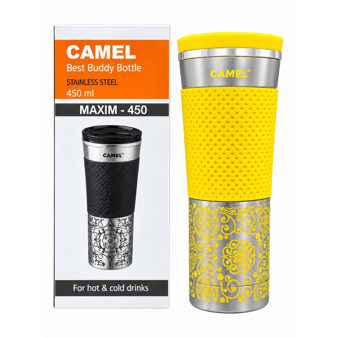 Camel Mahal - Rajasthan Heritage Designer Vacuum Tumbler (Jaisalmer Yellow)