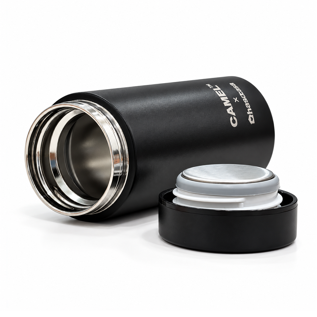 Ample Pocket Size Mini Vacuum Flask - Black