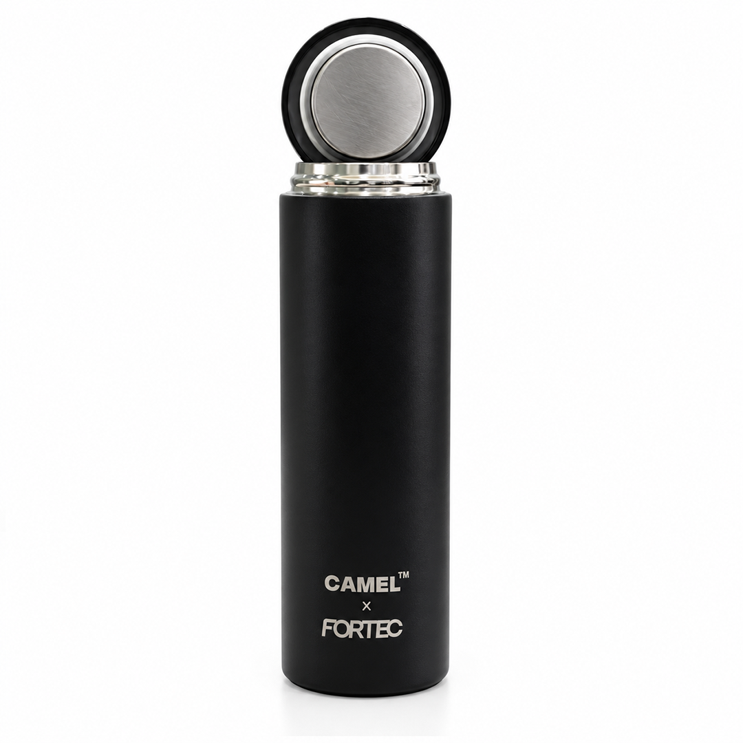 Ample Pocket Size Mini Vacuum Flask - Black