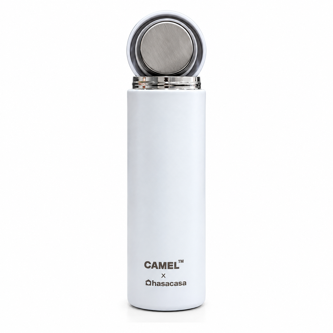 Ample Pocket Size Mini Vacuum Flask - White