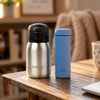 Mojo 180 ML(Silver) & Mini 130 ML(Blue) Vacuum Bottle Combo
