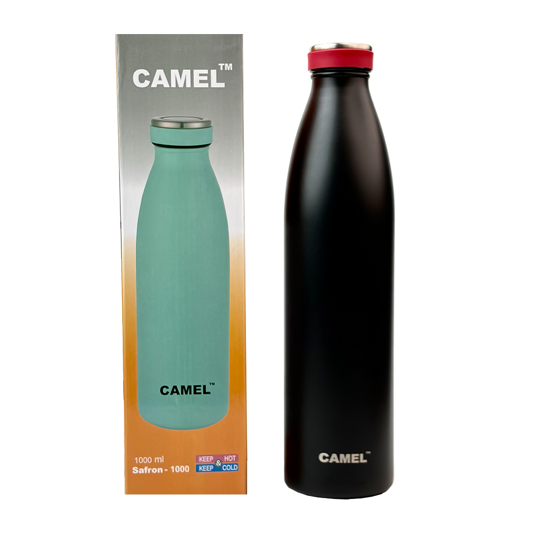 Saffron Vacuum Bottle - Black