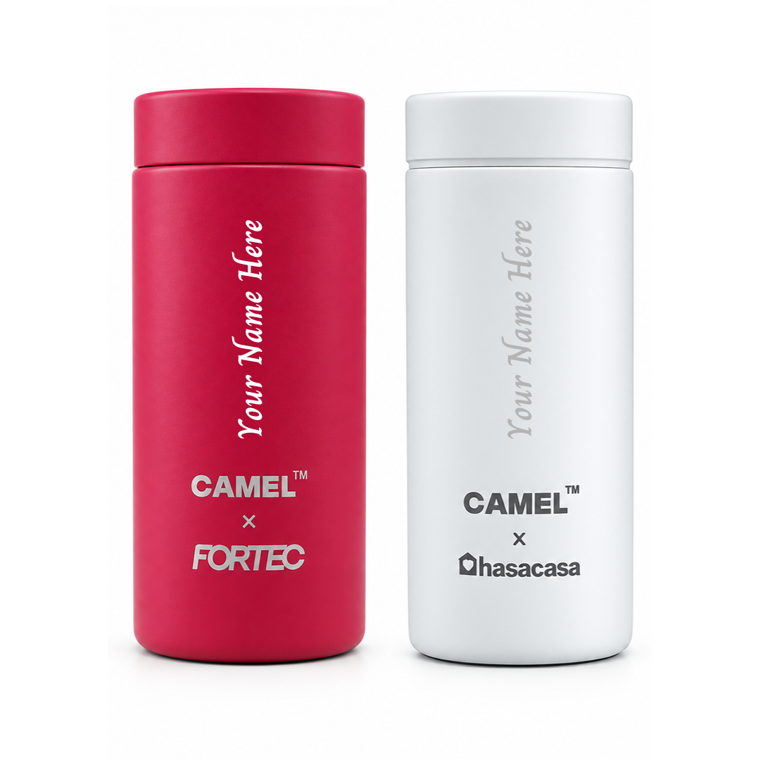 Personalised Ample Pocket Size Mini Vacuum Flask - Set of 2