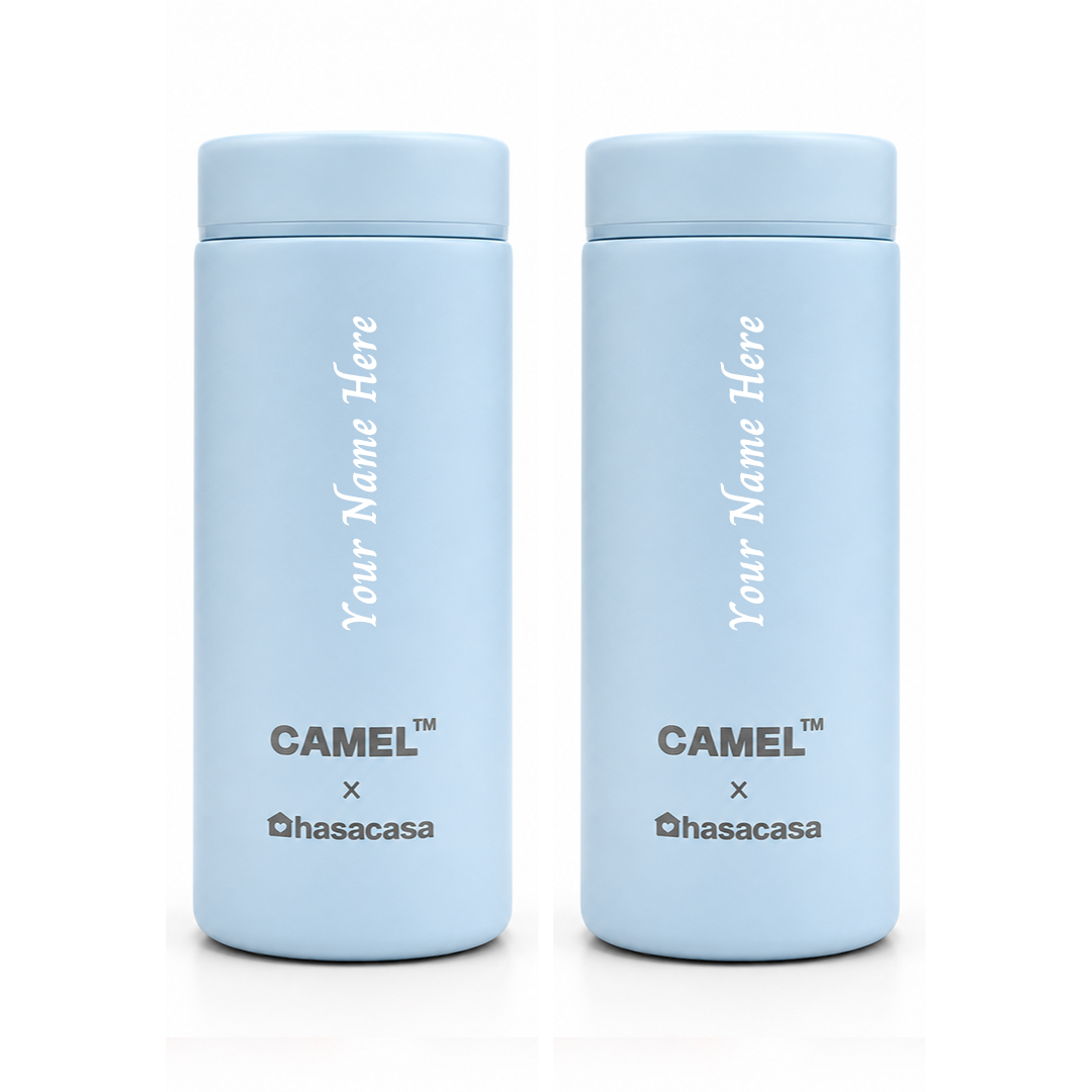 Personalised Ample Pocket Size Mini Vacuum Flask - Set of 2