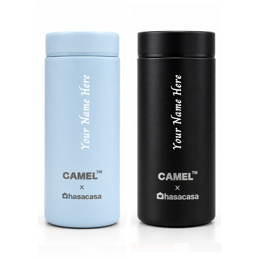 Personalised Ample Pocket Size Mini Vacuum Flask - Set of 2