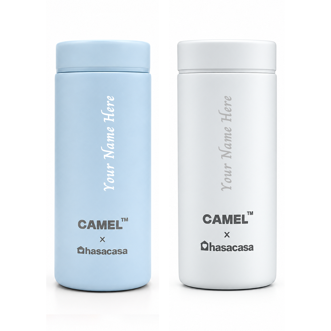 Personalised Ample Pocket Size Mini Vacuum Flask - Set of 2