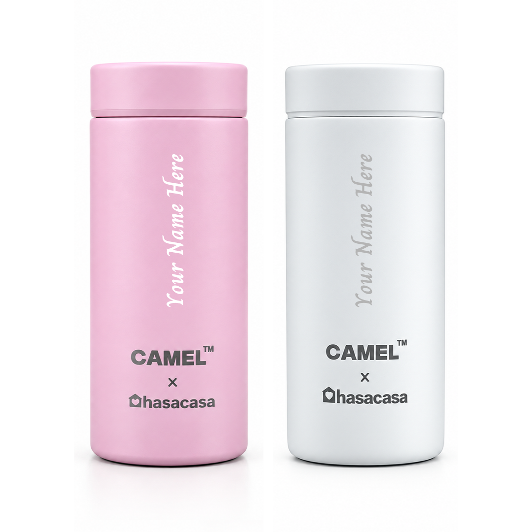 Personalised Ample Pocket Size Mini Vacuum Flask - Set of 2