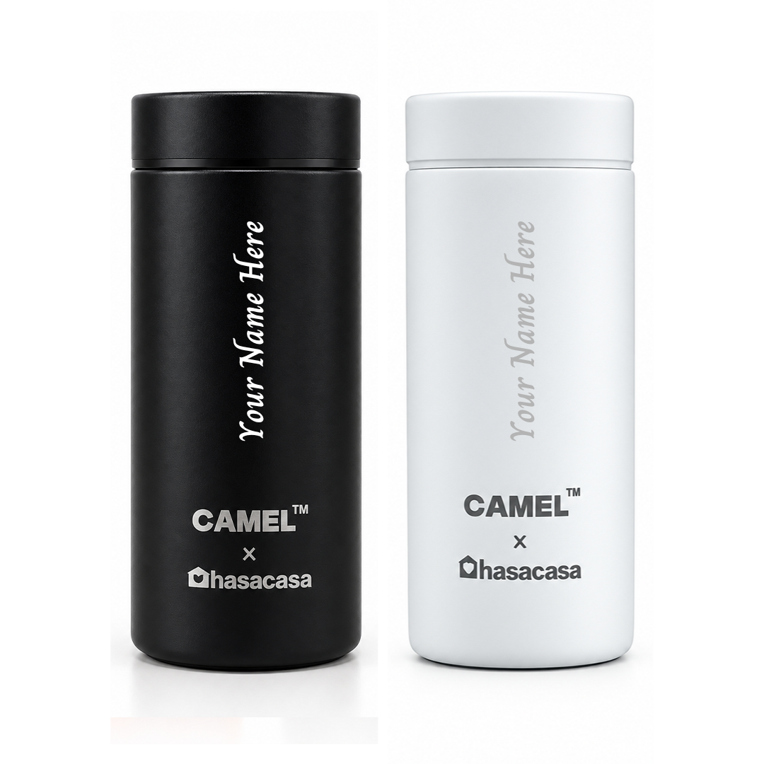 Personalised Ample Pocket Size Mini Vacuum Flask - Set of 2