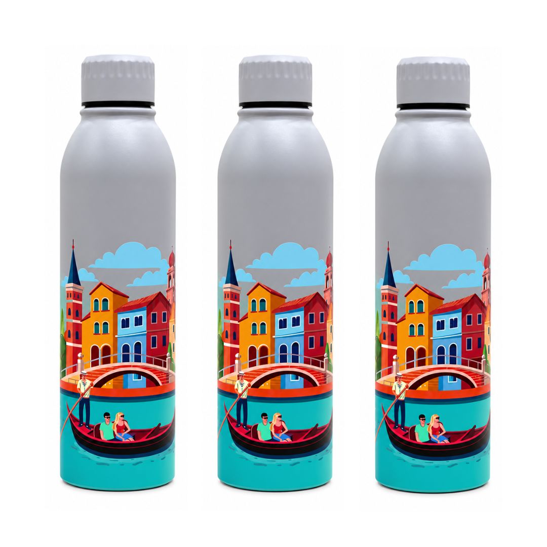 Splash French Riviera Escape UV Printed Vacuum Bottle | 6 Hours Hot & 12 Hours Cold