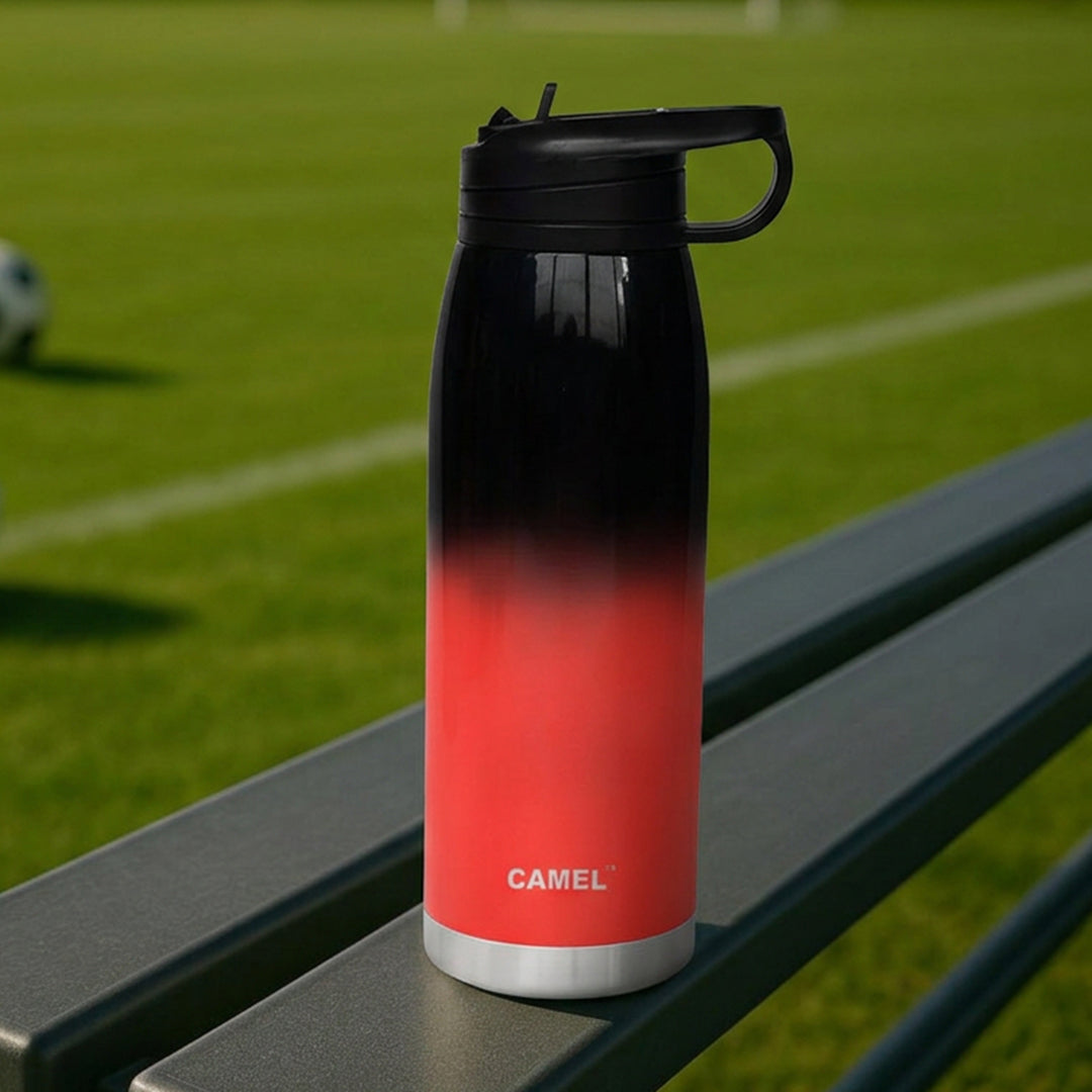 Spark Black & Red 1000ML Double Wall Vacuum Bottle - Hot Upto 6 Hrs & Cold Upto 12 Hrs