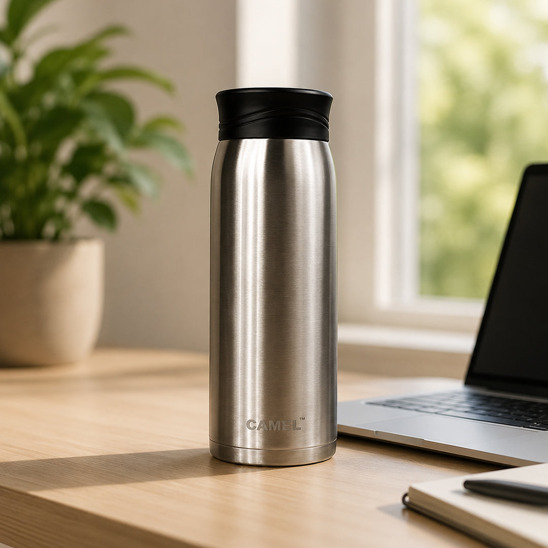 Nova Stainless Steel Double Wall Vacuum Water Bottle - Silver