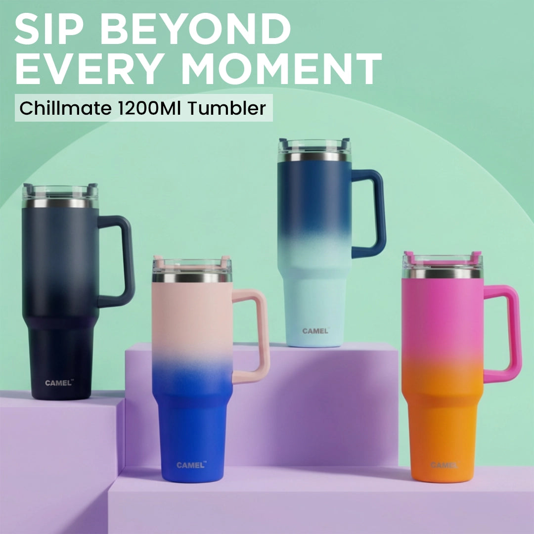 Personalised ChillMate 1200 ML Vacuum Tumbler - Sunset Sorbet