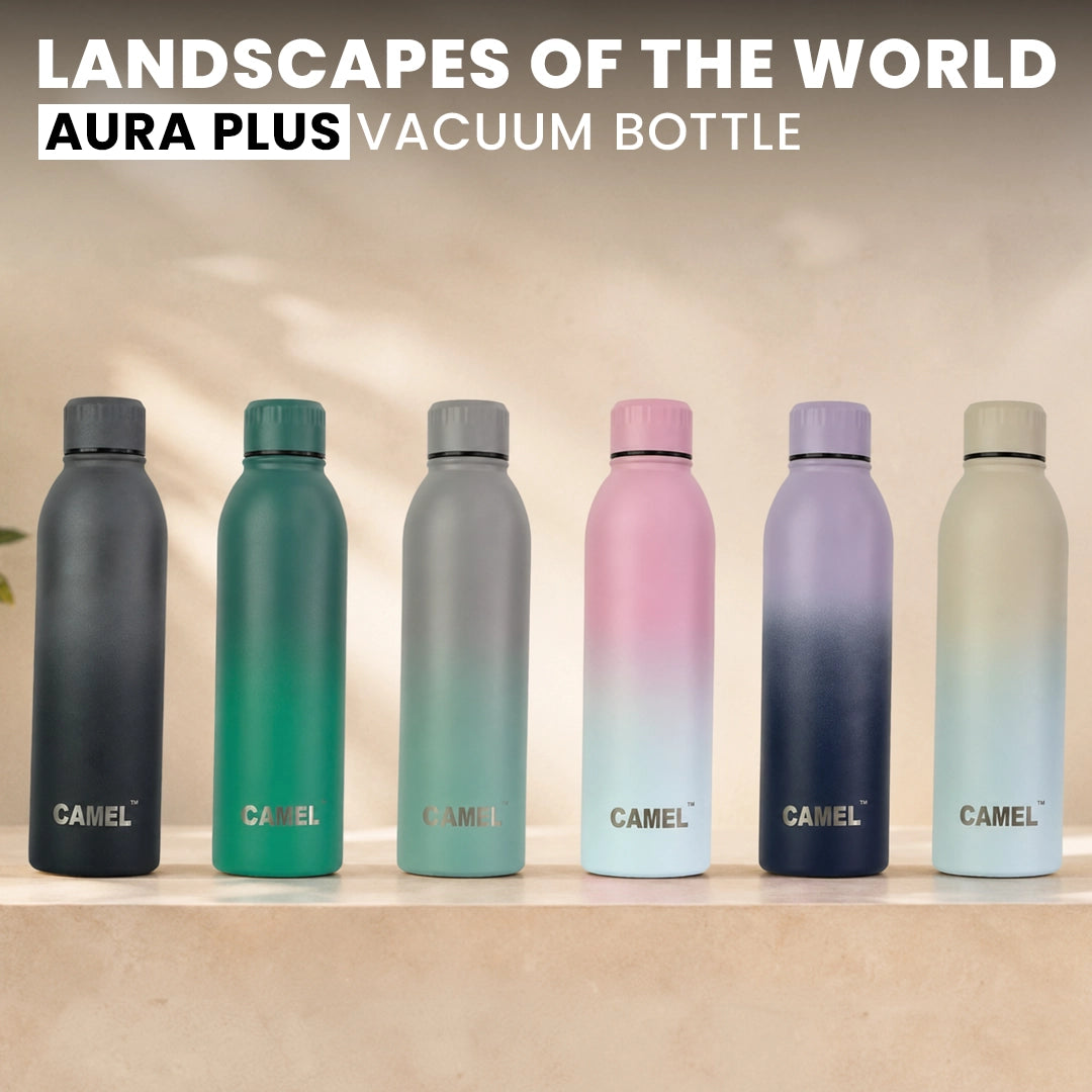 Japan Cherry Blossom Aura Plus Double Wall Vacuum Bottle - 6 Hours Hot & 12 Hours Cold