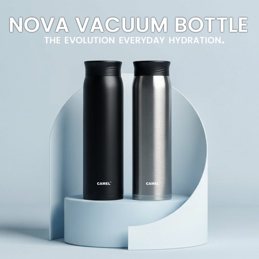 Nova Stainless Steel Double Wall Vacuum Water Bottle - Silver