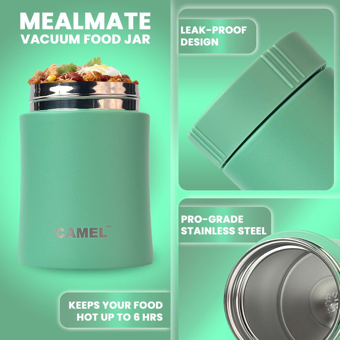 Mealmate Stainless Steel Vacuum Insulated Food Jar - Mint Green