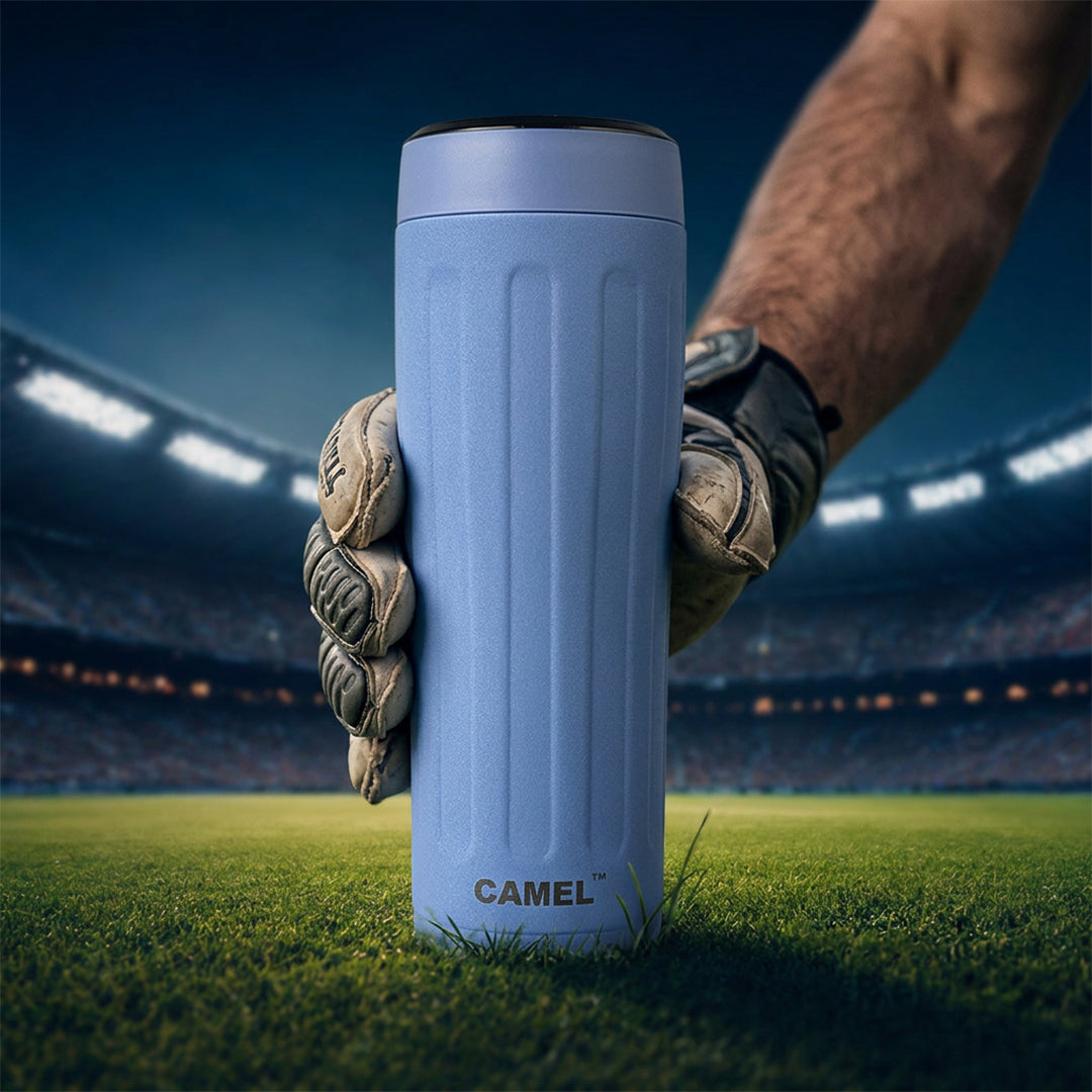 Milo Champions Trophy Vacuum Bottle | Blue | 6 Hours Hot & 12 Hours Cold