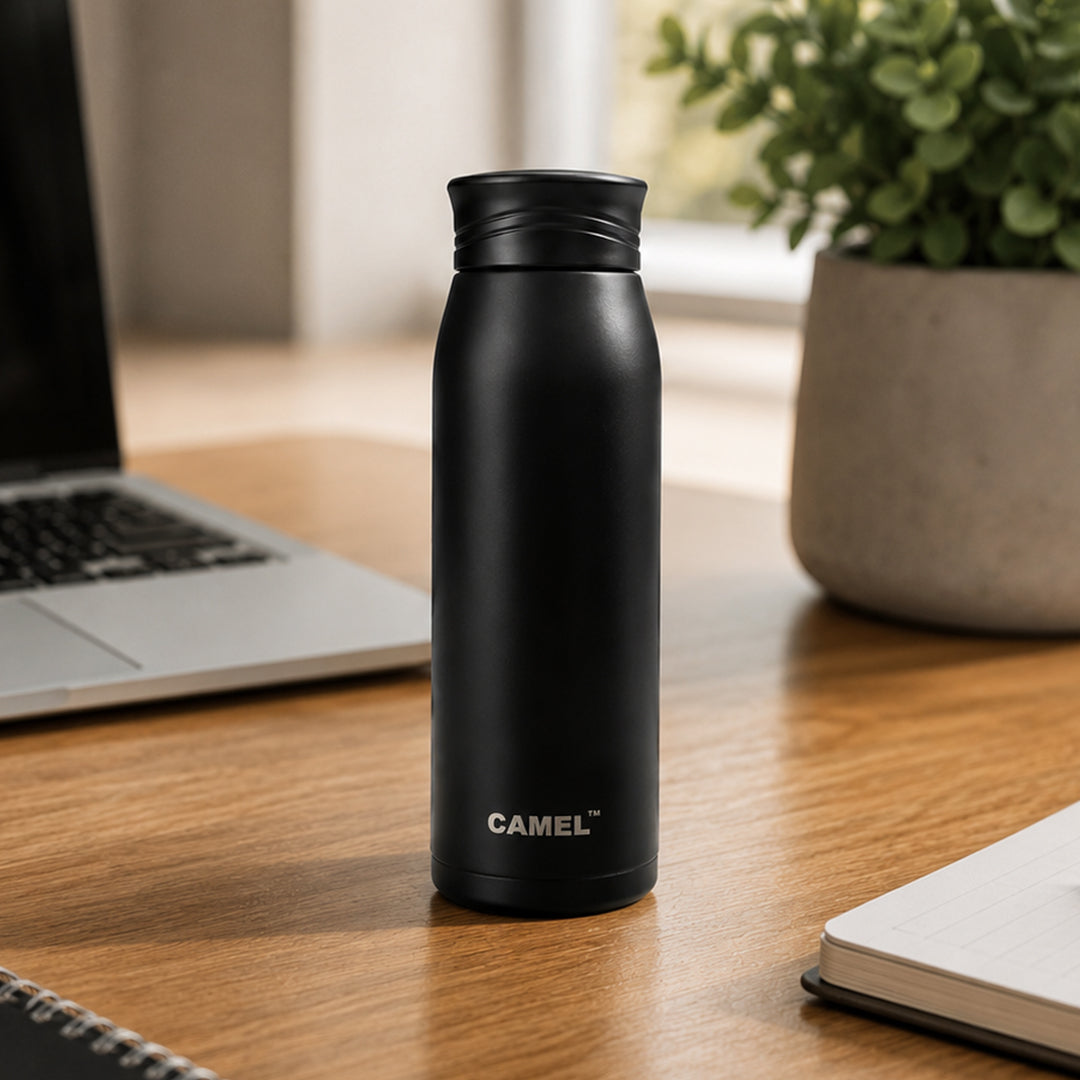 Nova Stainless Steel Double Wall Vacuum Water Bottle - Classic Black