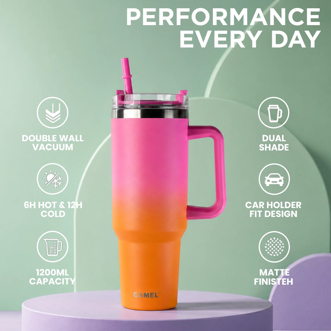 ChillMate 1200 ML Vacuum Tumbler - Sunset Sorbet