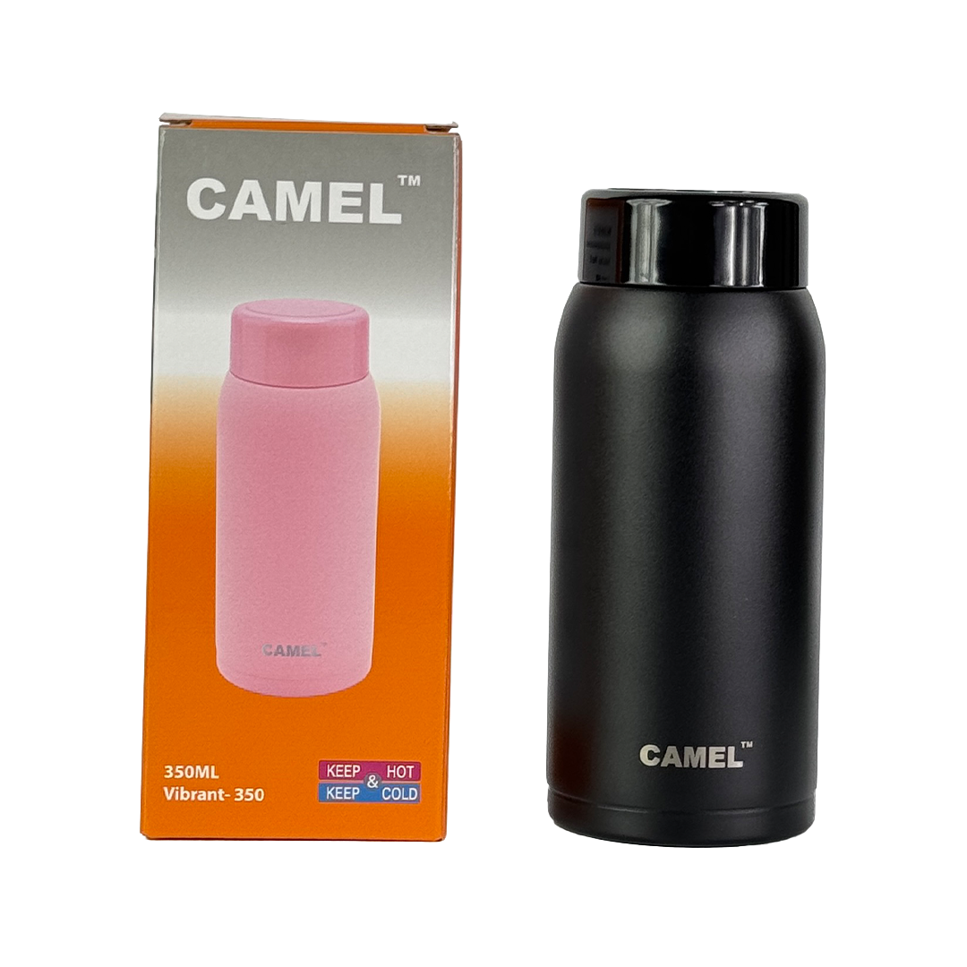 Vibrant Bright Vacuum Bottle - Black