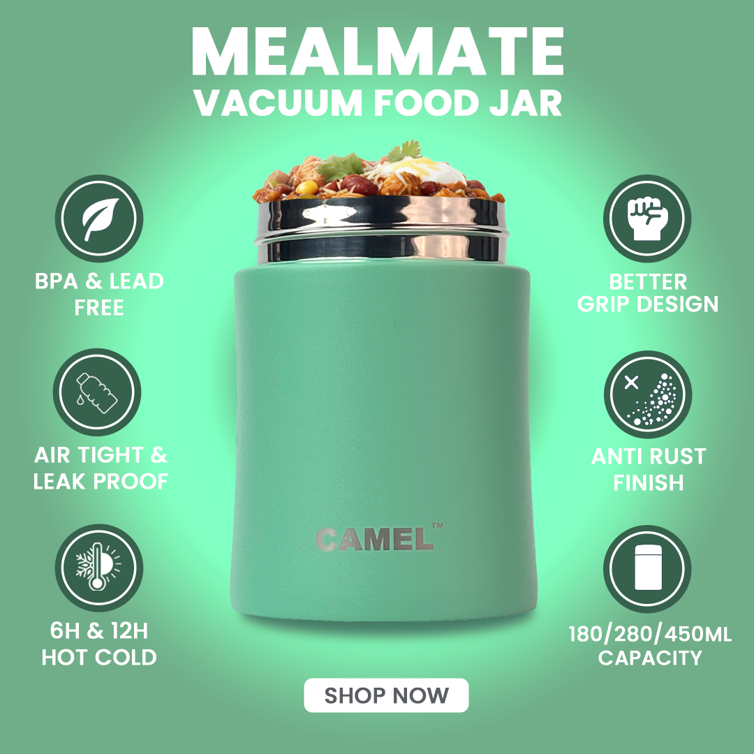 Mealmate Stainless Steel Vacuum Insulated Food Jar - Mint Green