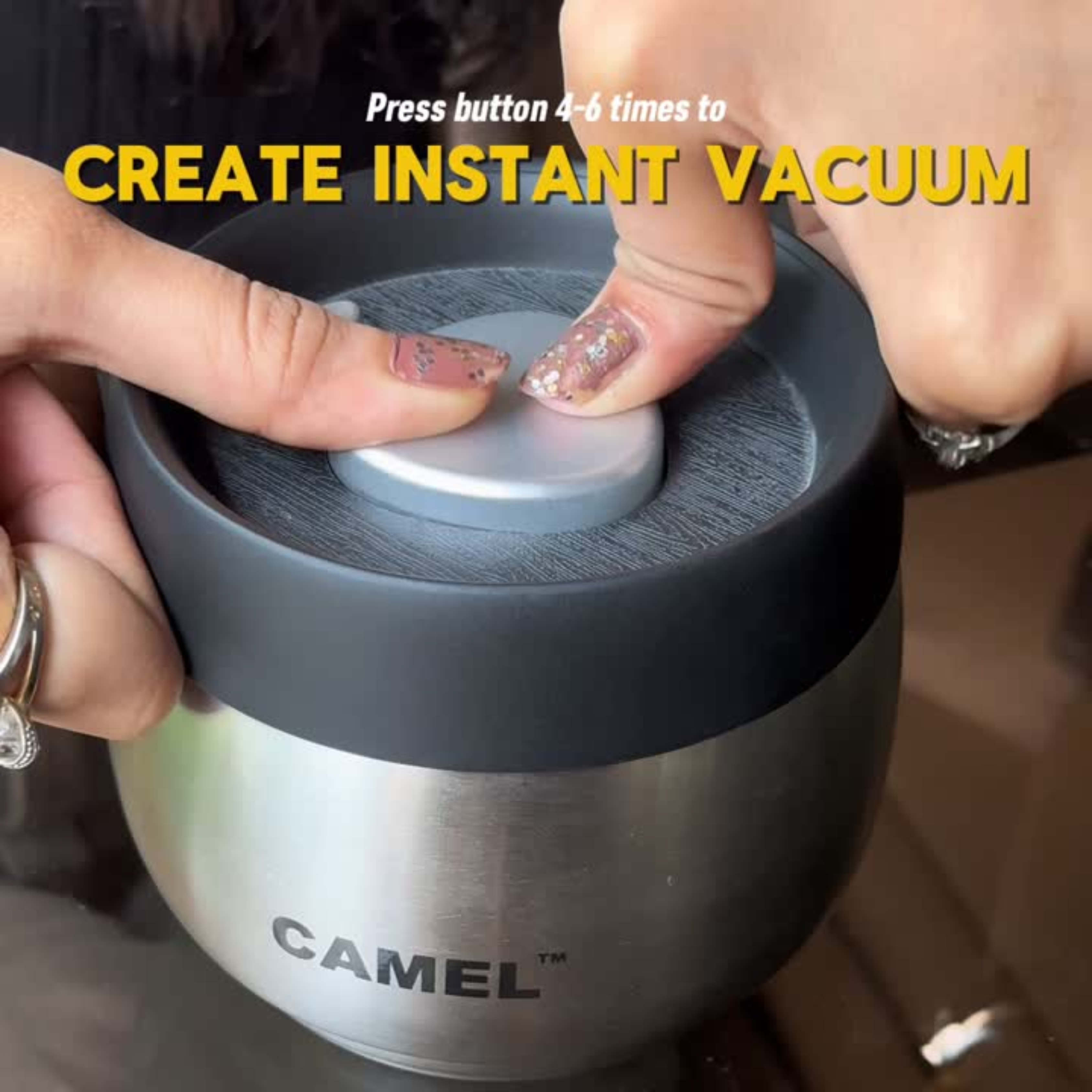 EverFresh Smart Vacuum Food Storage Jar (Stainless Steel)