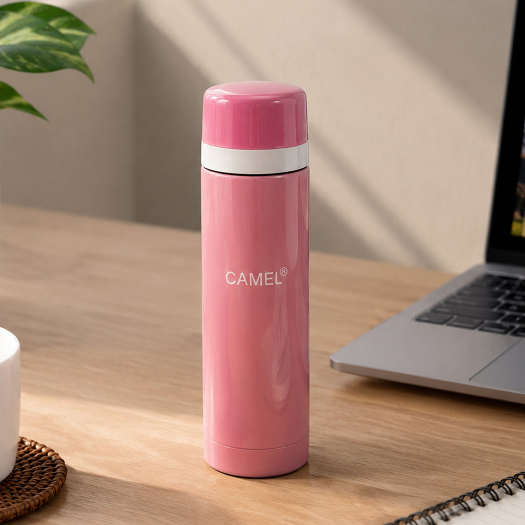 Premium Mini Vacuum Stainlees Steel Thermos - Pink