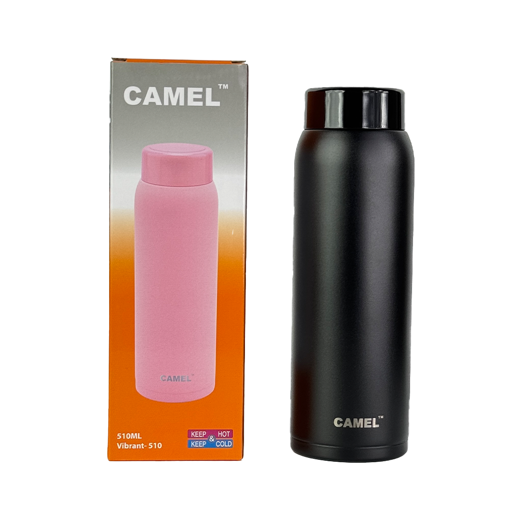 Vibrant Bright Vacuum Bottle - Black