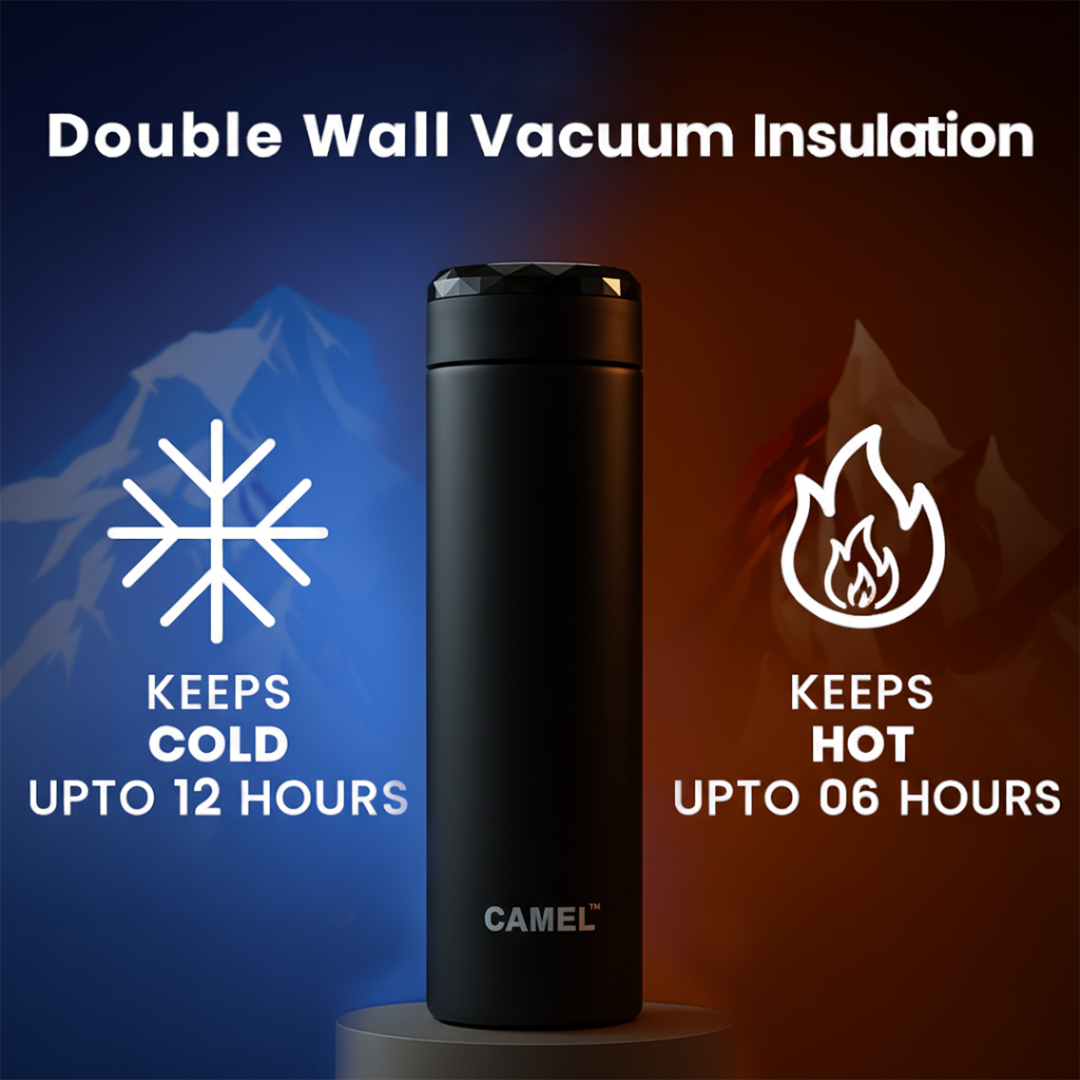 Marvel Stainless Steel Vaccum Insulated Water Bottle - 610ml Silver