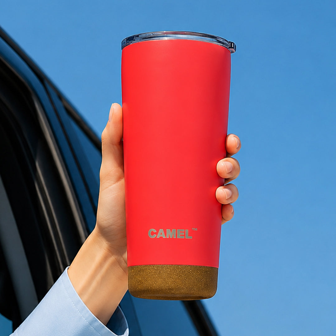 2 IN 1 TRAVEL TUMBLER - RED