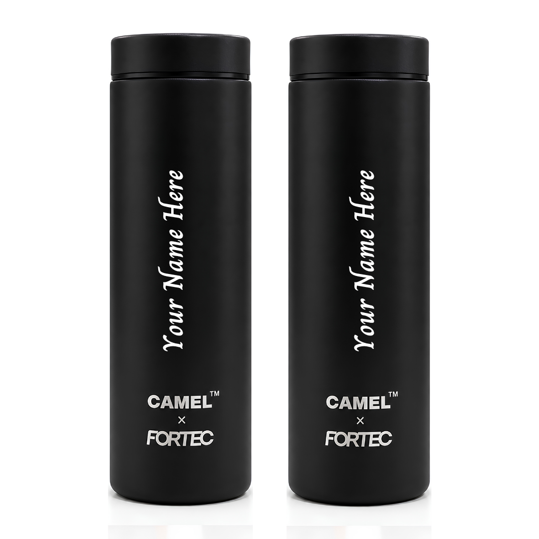 Personalised Ample Pocket Size Mini Vacuum Flask - Set of 2