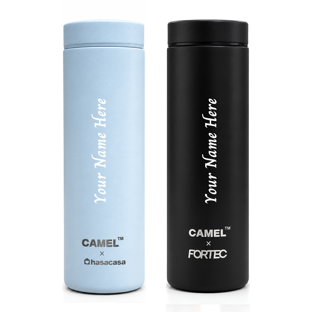 Personalised Ample Pocket Size Mini Vacuum Flask - Set of 2