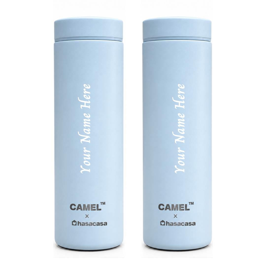 Personalised Ample Pocket Size Mini Vacuum Flask - Set of 2