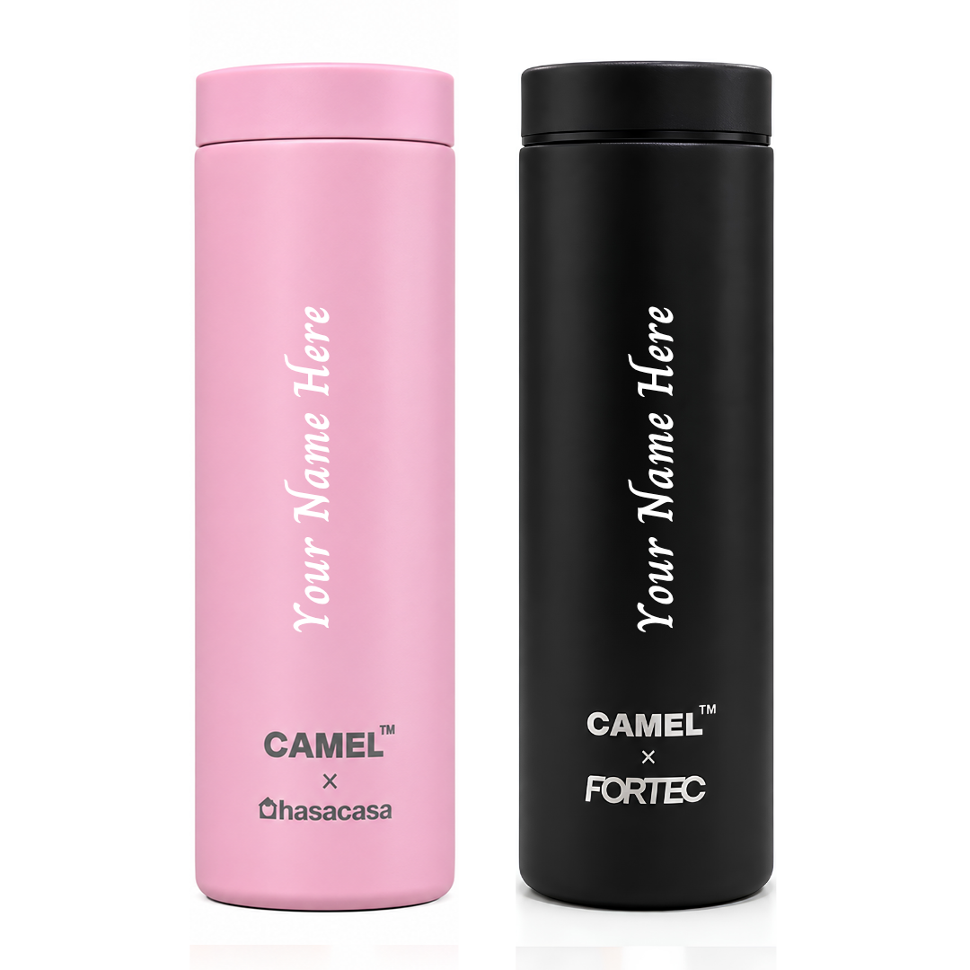 Personalised Ample Pocket Size Mini Vacuum Flask - Set of 2