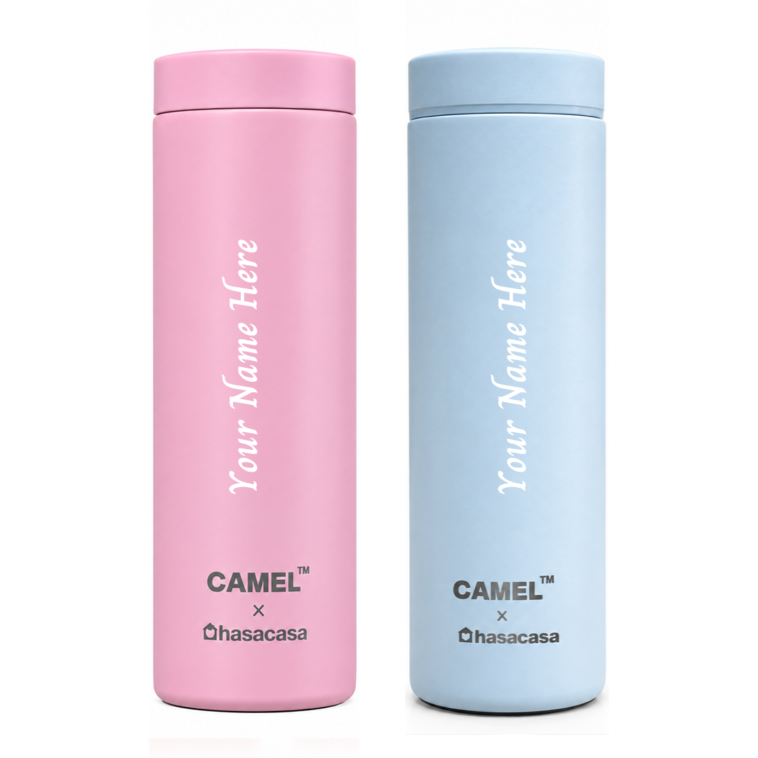 Personalised Ample Pocket Size Mini Vacuum Flask - Set of 2