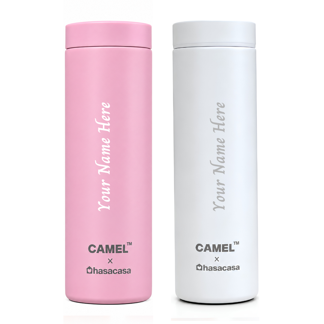 Personalised Ample Pocket Size Mini Vacuum Flask - Set of 2