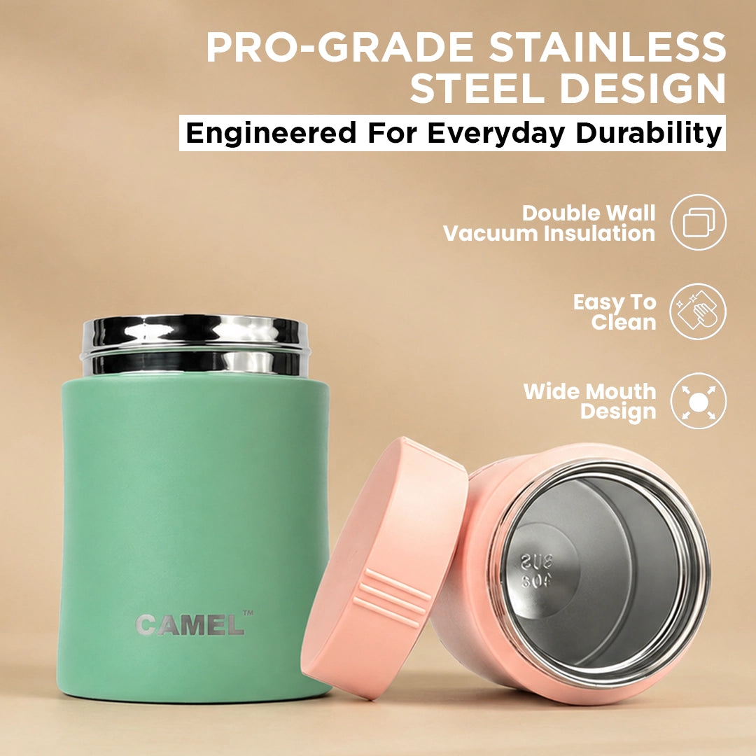 Mealmate Stainless Steel Vacuum Insulated Food Jar - Baby Pink