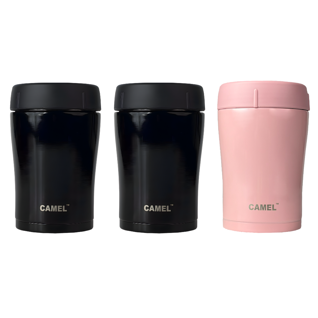 Trendy Stainless Steel Vacuum Insulated Food Jar 400ml - Set of 3