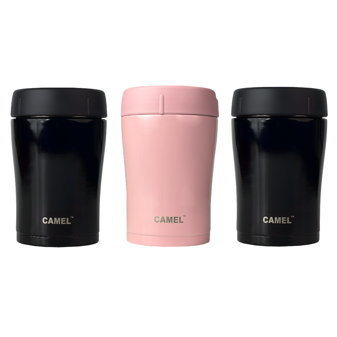 Trendy Stainless Steel Vacuum Insulated Food Jar 400ml - Set of 3