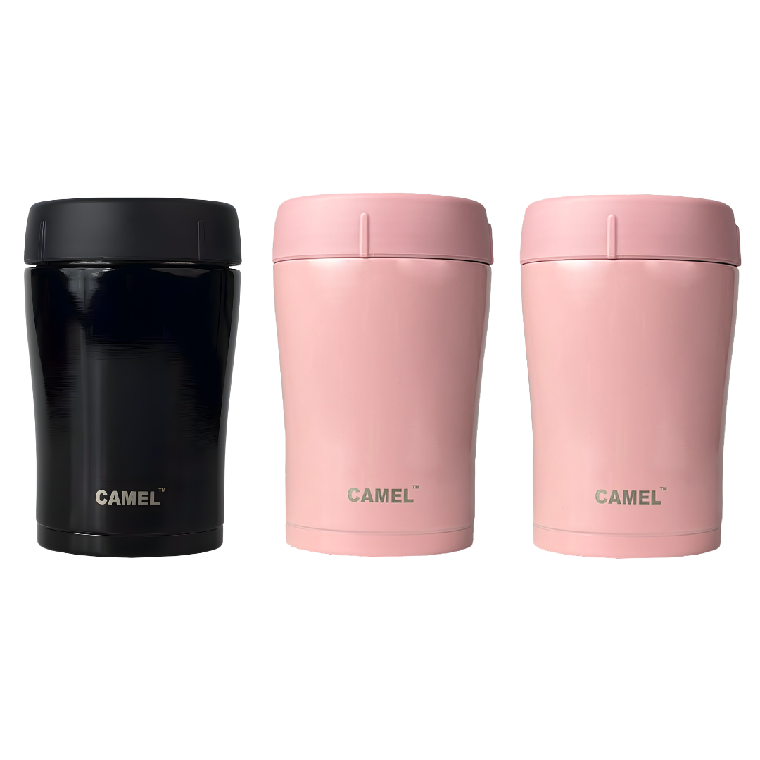 Trendy Stainless Steel Vacuum Insulated Food Jar 400ml - Set of 3