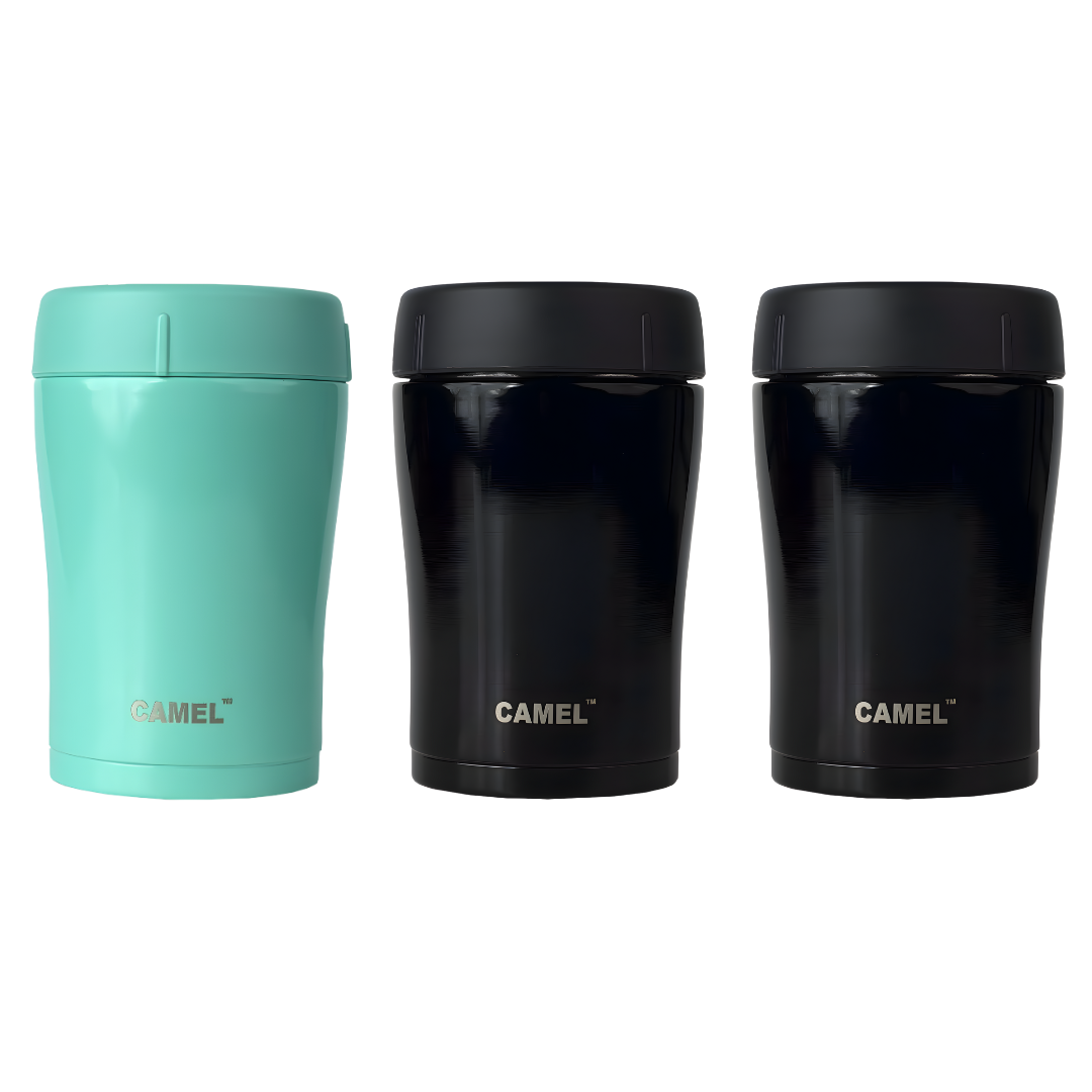 Trendy Stainless Steel Vacuum Insulated Food Jar 400ml - Set of 3