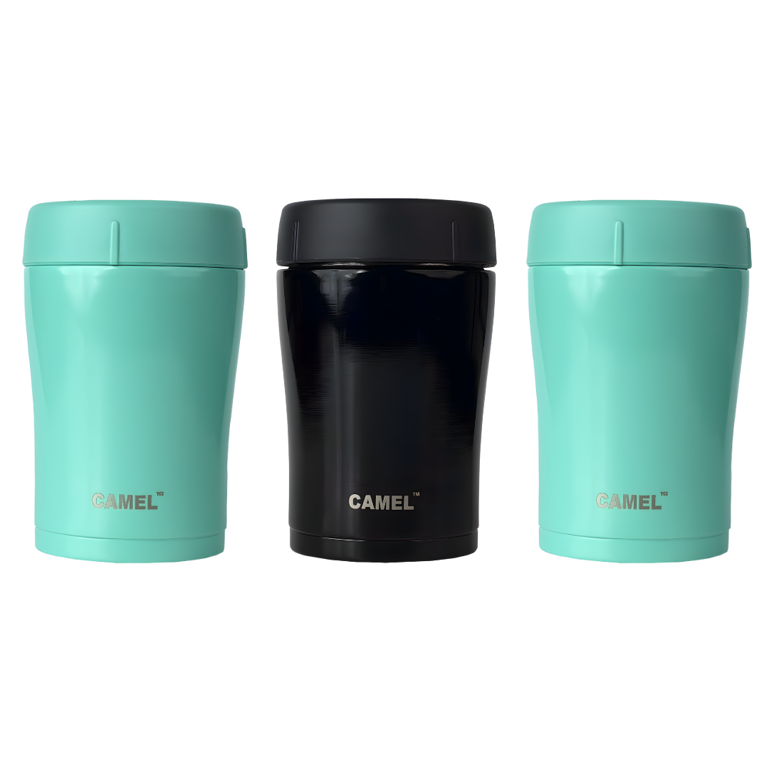 Trendy Stainless Steel Vacuum Insulated Food Jar 400ml - Set of 3