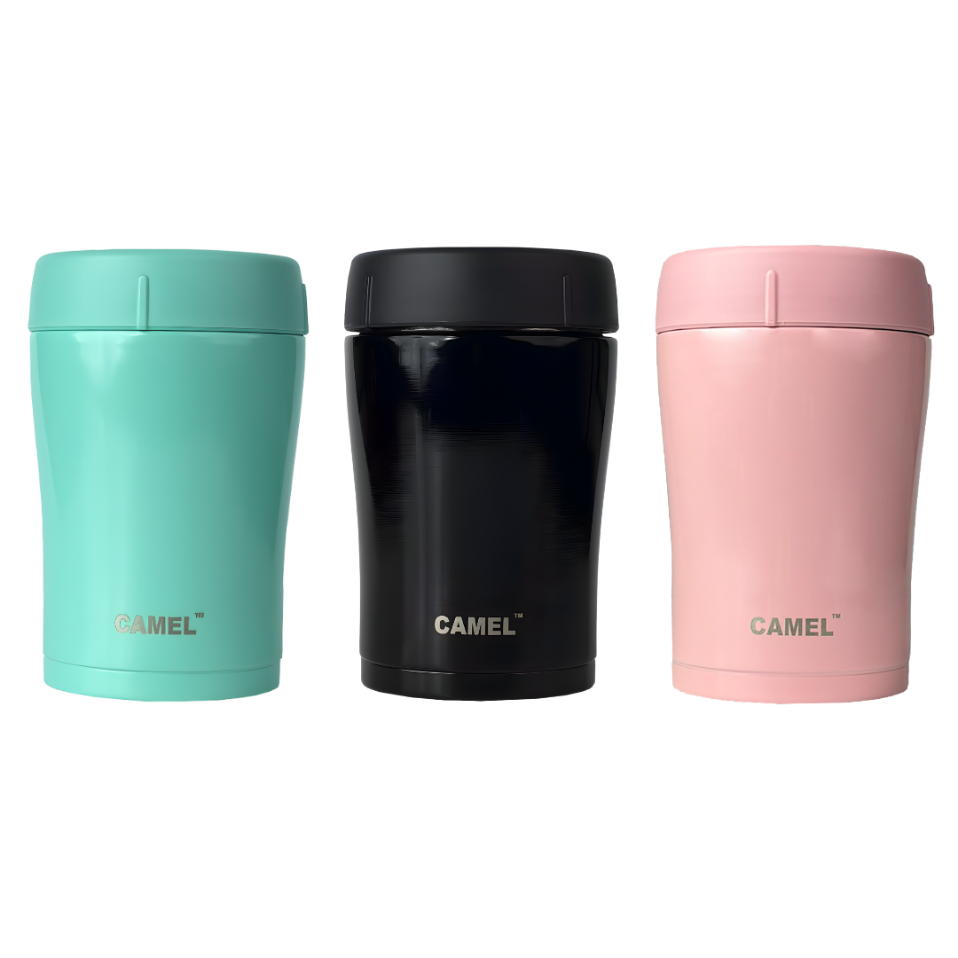 Trendy Stainless Steel Vacuum Insulated Food Jar 400ml - Set of 3