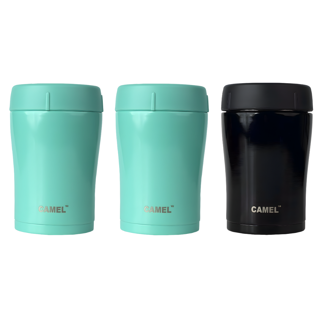 Trendy Stainless Steel Vacuum Insulated Food Jar 400ml - Set of 3