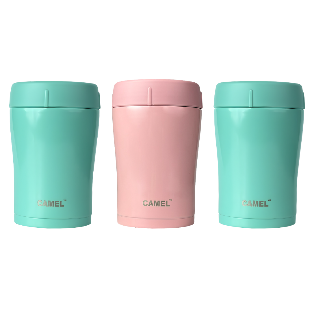 Trendy Stainless Steel Vacuum Insulated Food Jar 400ml - Set of 3